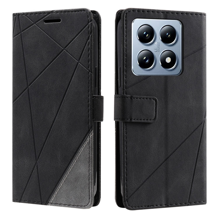For Xiaomi 14T Pro Skin Feel Splicing Leather Phone Case