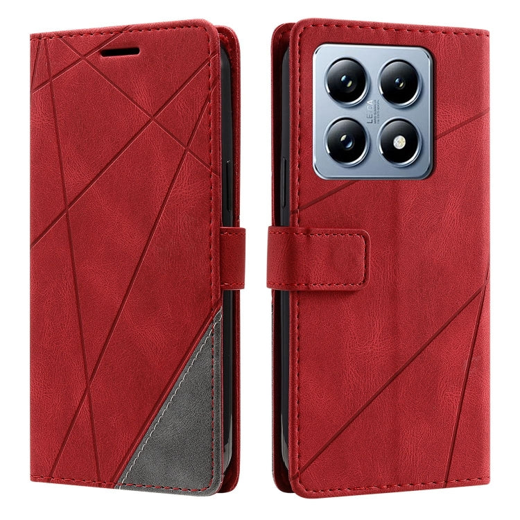 For Xiaomi 14T Skin Feel Splicing Leather Phone Case