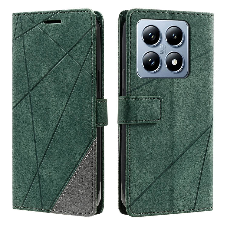 For Xiaomi 14T Skin Feel Splicing Leather Phone Case