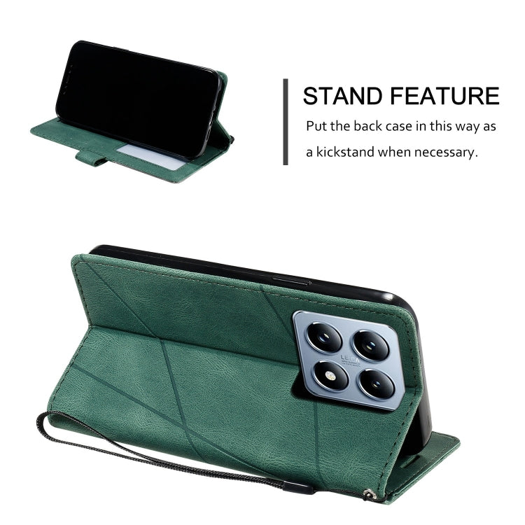 For Xiaomi 14T Skin Feel Splicing Leather Phone Case