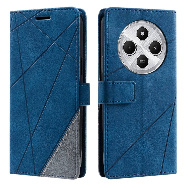 For Redmi 14C 4G Skin Feel Splicing Leather Phone Case