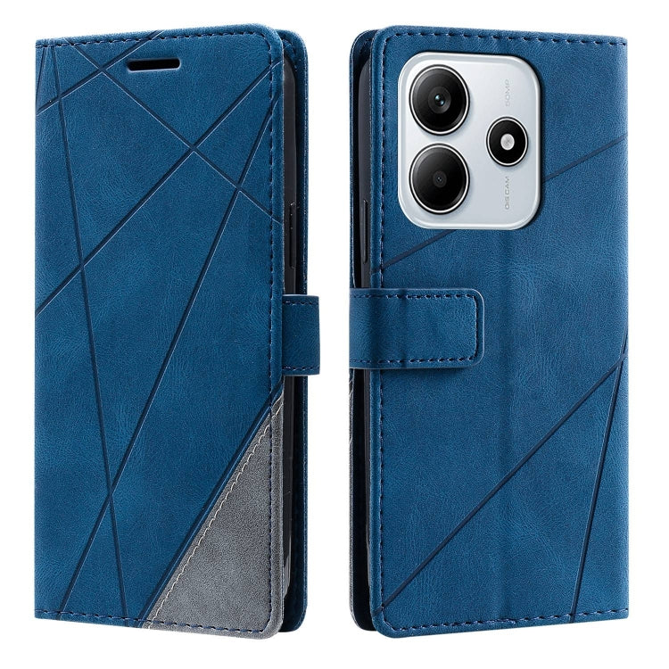For Redmi Note 14 5G Skin Feel Splicing Leather Phone Case