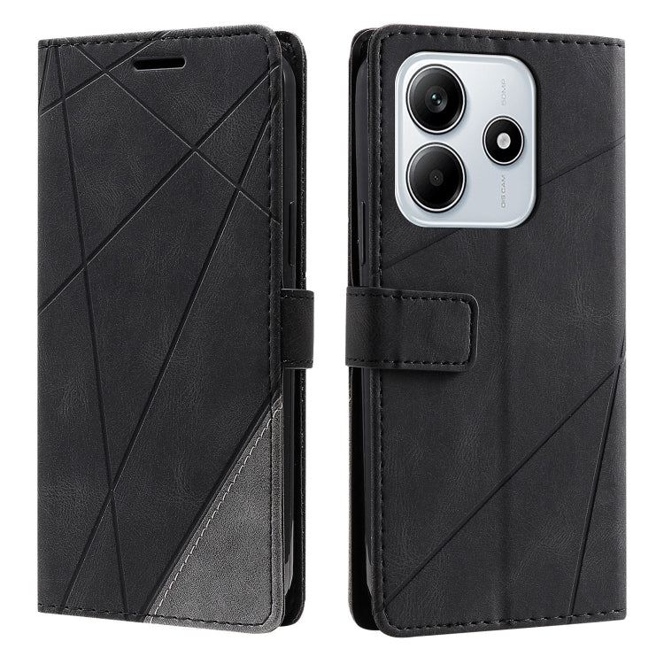 For Redmi Note 14 5G Skin Feel Splicing Leather Phone Case