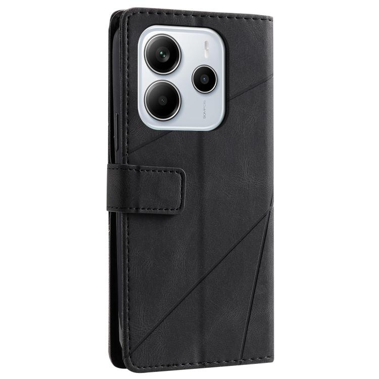 For Redmi Note 14 5G 163.25mm Skin Feel Splicing Leather Phone Case