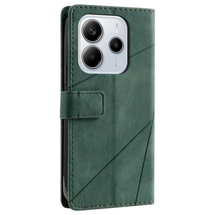 For Redmi Note 14 5G 163.25mm Skin Feel Splicing Leather Phone Case