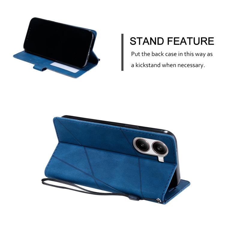 For Redmi Turbo 4 5G / Poco X7 Pro 5G Skin Feel Splicing Leather Phone Case