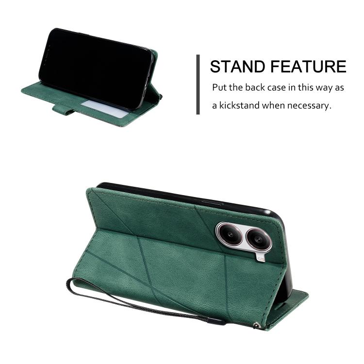 For Redmi Turbo 4 5G / Poco X7 Pro 5G Skin Feel Splicing Leather Phone Case