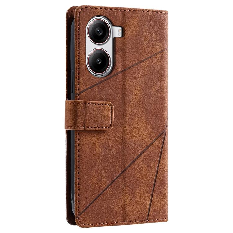 For Redmi Turbo 4 5G / Poco X7 Pro 5G Skin Feel Splicing Leather Phone Case