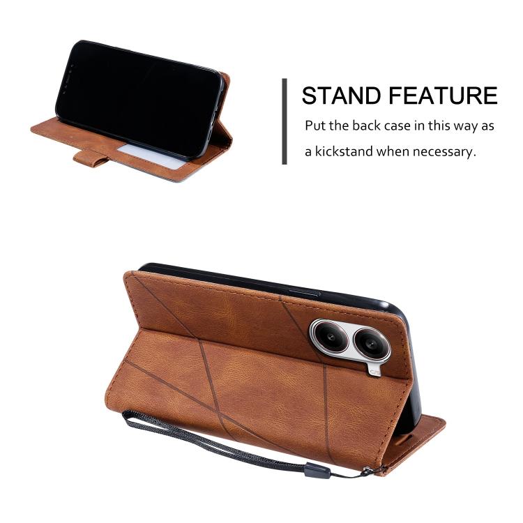 For Redmi Turbo 4 5G / Poco X7 Pro 5G Skin Feel Splicing Leather Phone Case