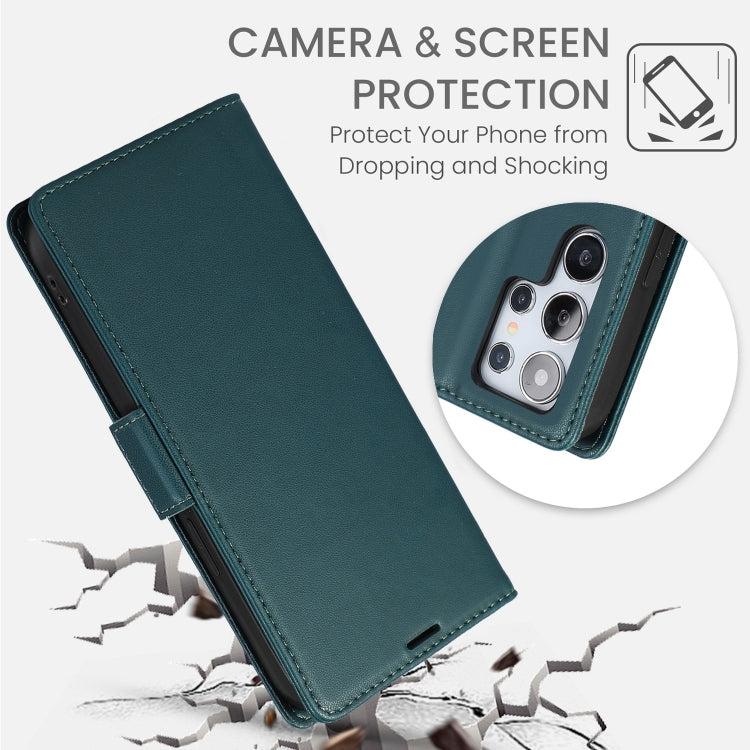 For Samsung Galaxy S24 Ultra 5G Side Buckle RFID Anti-theft Leather Phone Case