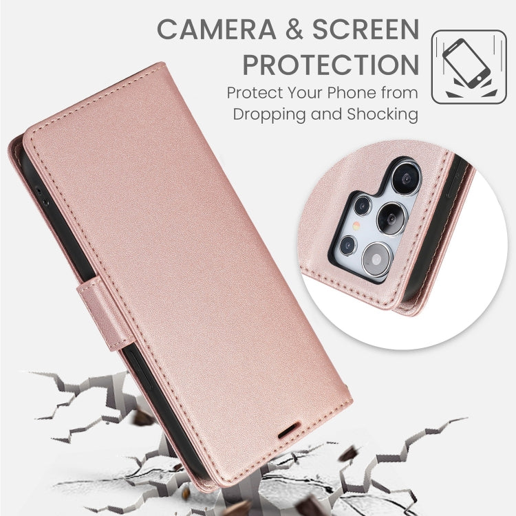 For Samsung Galaxy S24 Ultra 5G Side Buckle RFID Anti-theft Leather Phone Case