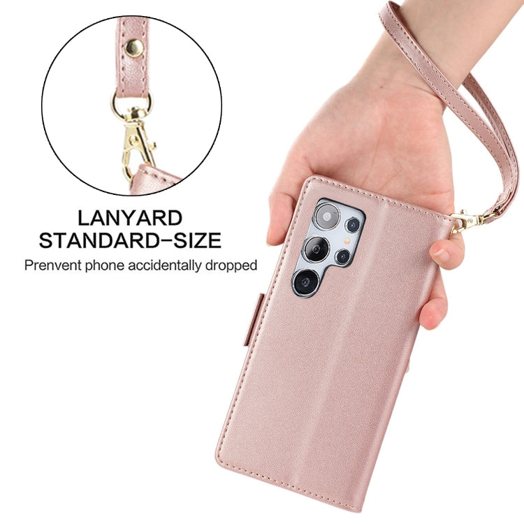 For Samsung Galaxy S24 Ultra 5G Side Buckle RFID Anti-theft Leather Phone Case