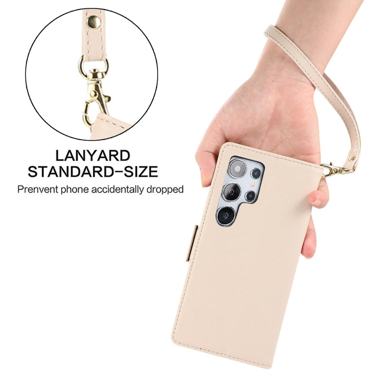 For Samsung Galaxy S24 Ultra 5G Side Buckle RFID Anti-theft Leather Phone Case