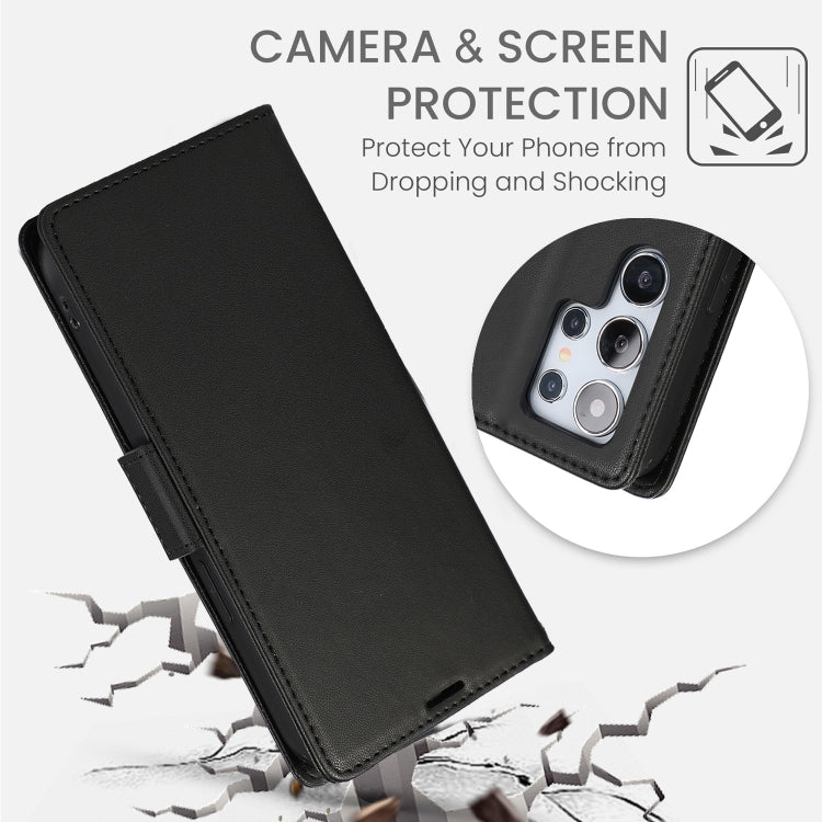 For Samsung Galaxy S25 Ultra 5G Side Buckle RFID Anti-theft Leather Phone Case