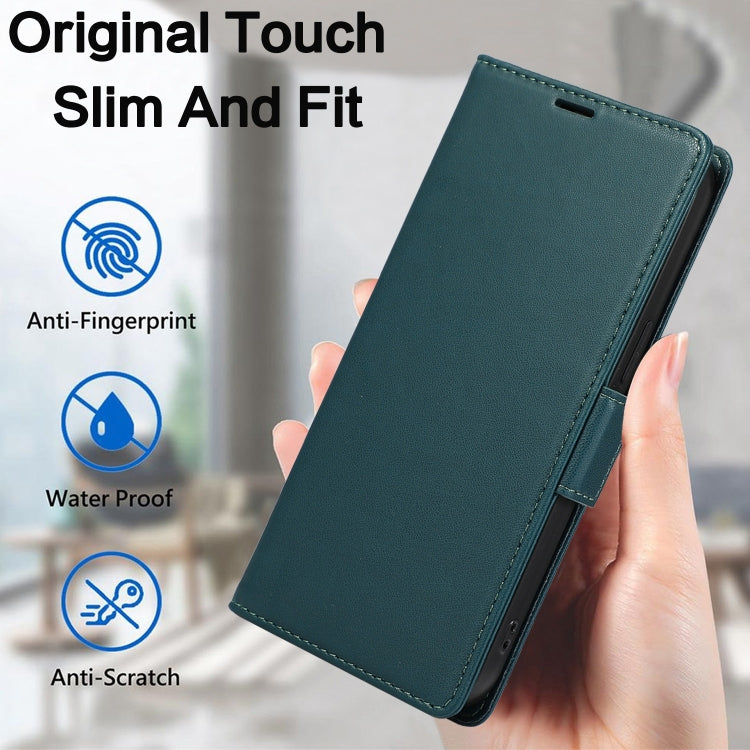 For Samsung Galaxy S25 Ultra 5G Side Buckle RFID Anti-theft Leather Phone Case