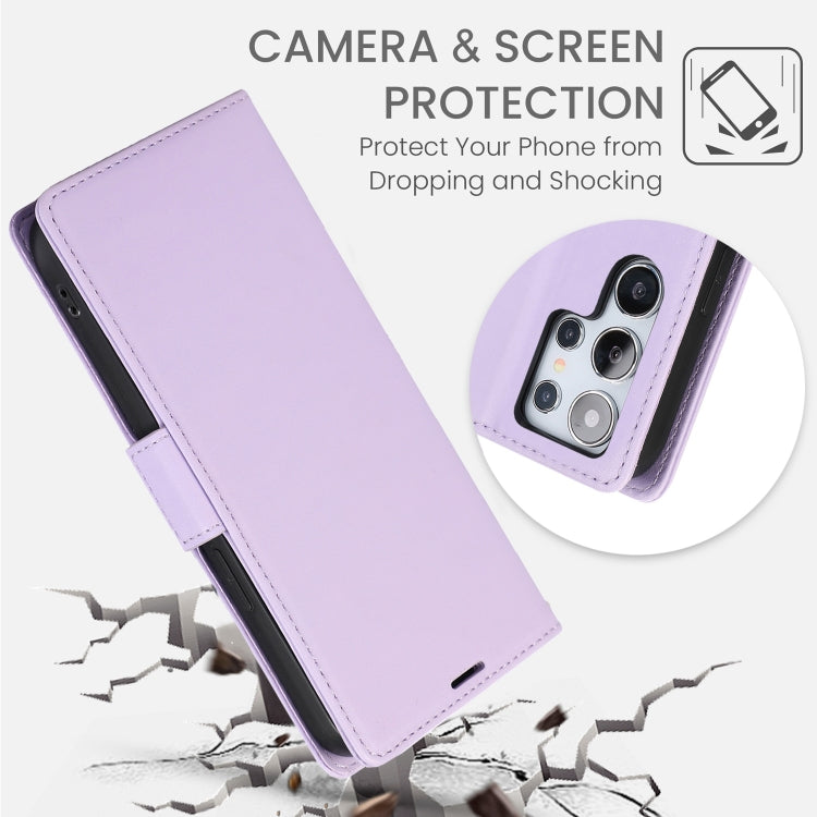For Samsung Galaxy S25 Ultra 5G Side Buckle RFID Anti-theft Leather Phone Case