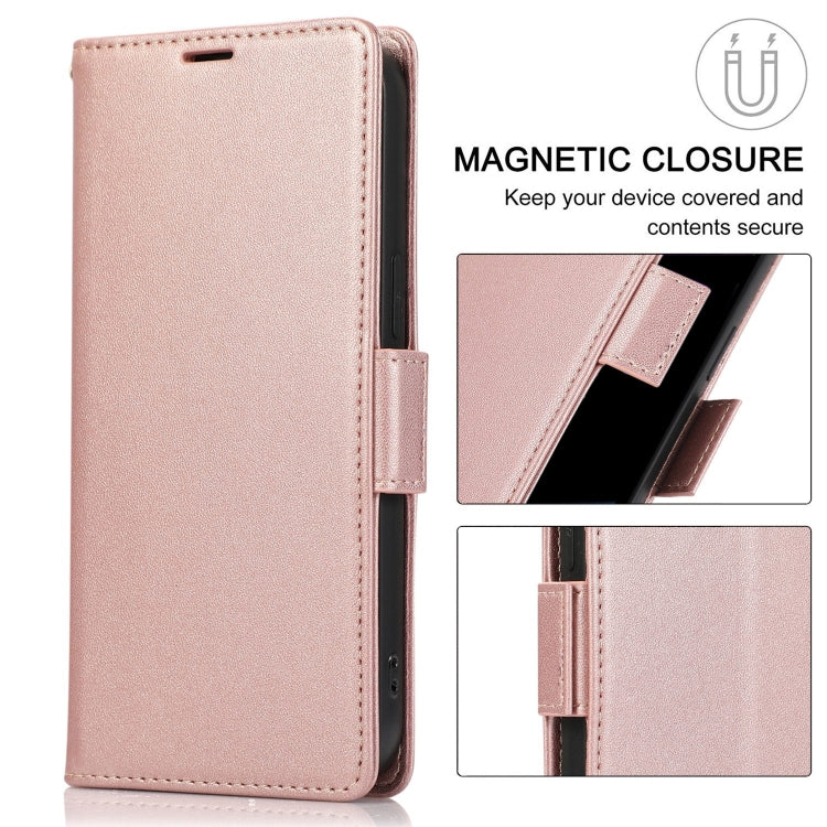 For Samsung Galaxy S25+ / S24+ 5G Side Buckle RFID Anti-theft Leather Phone Case