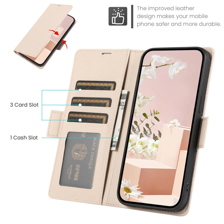 For Samsung Galaxy S25+ / S24+ 5G Side Buckle RFID Anti-theft Leather Phone Case