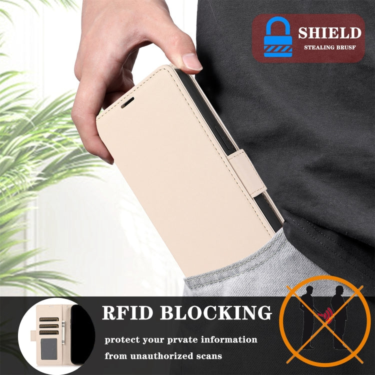 For Samsung Galaxy S25+ / S24+ 5G Side Buckle RFID Anti-theft Leather Phone Case