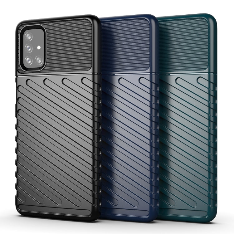 For Samsung Galaxy M31s Thunderbolt Shockproof TPU Protective Soft Case(Green)