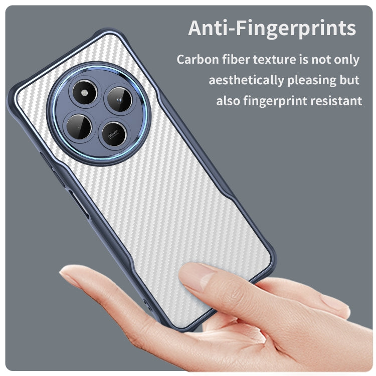 For Xiaomi Poco C75 Carbon Fiber Texture Translucent Phone Case