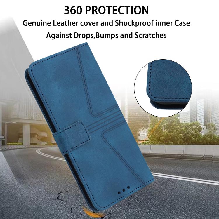 For Samsung Galaxy S25 FE 5G Triangle Solid Color Leather Phone Case