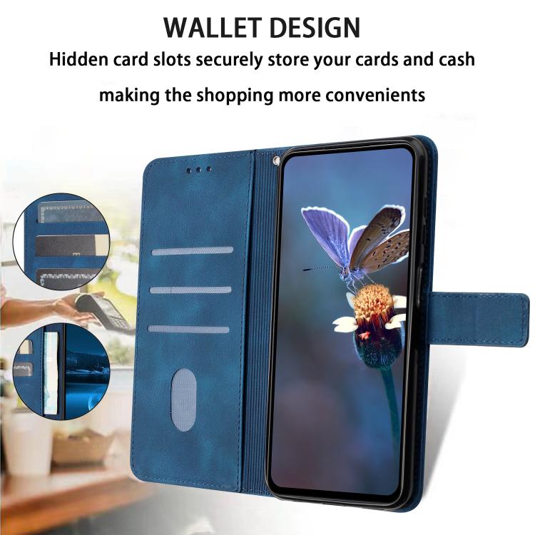 For Samsung Galaxy S25 FE 5G Triangle Solid Color Leather Phone Case