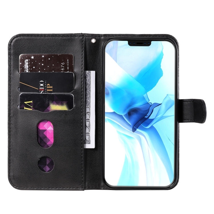 For iPhone 12 mini Pro Fashion Calf Texture Zipper Horizontal Flip Leather Case with Stand & Card Slots & Wallet Function