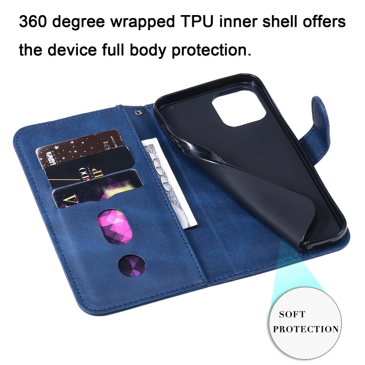 For iPhone 12 mini Pro Fashion Calf Texture Zipper Horizontal Flip Leather Case with Stand & Card Slots & Wallet Function
