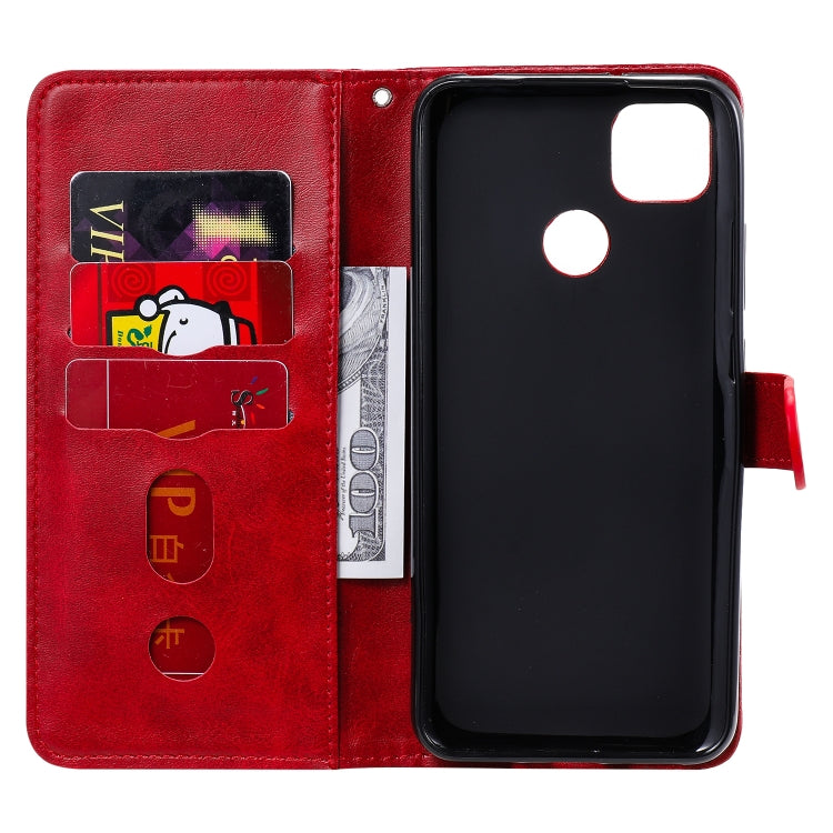 For Xiaomi Redmi 9C Fashion Calf Texture Zipper Horizontal Flip Leather Case with Stand & Card Slots & Wallet Function