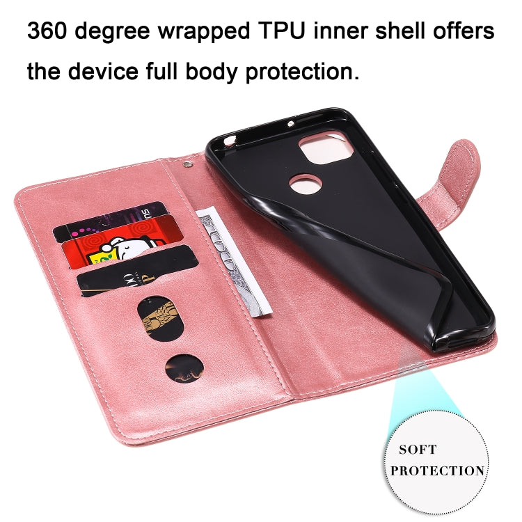For Xiaomi Redmi 9C Fashion Calf Texture Zipper Horizontal Flip Leather Case with Stand & Card Slots & Wallet Function