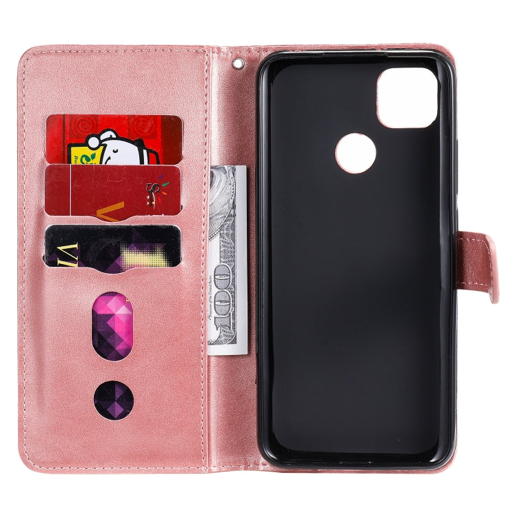 For Xiaomi Redmi 9C Fashion Calf Texture Zipper Horizontal Flip Leather Case with Stand & Card Slots & Wallet Function