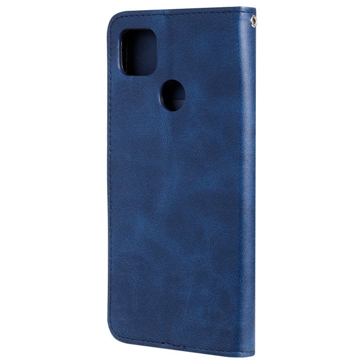 For Xiaomi Redmi 9C Fashion Calf Texture Zipper Horizontal Flip Leather Case with Stand & Card Slots & Wallet Function