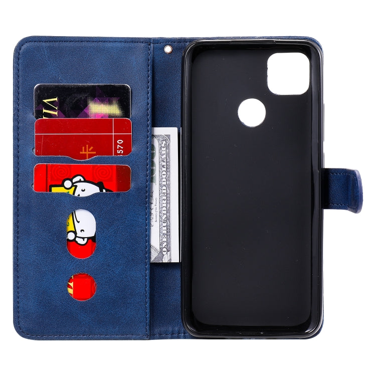 For Xiaomi Redmi 9C Fashion Calf Texture Zipper Horizontal Flip Leather Case with Stand & Card Slots & Wallet Function