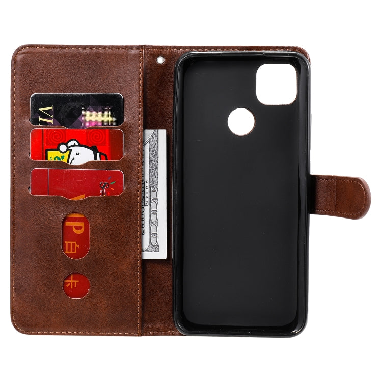 For Xiaomi Redmi 9C Fashion Calf Texture Zipper Horizontal Flip Leather Case with Stand & Card Slots & Wallet Function
