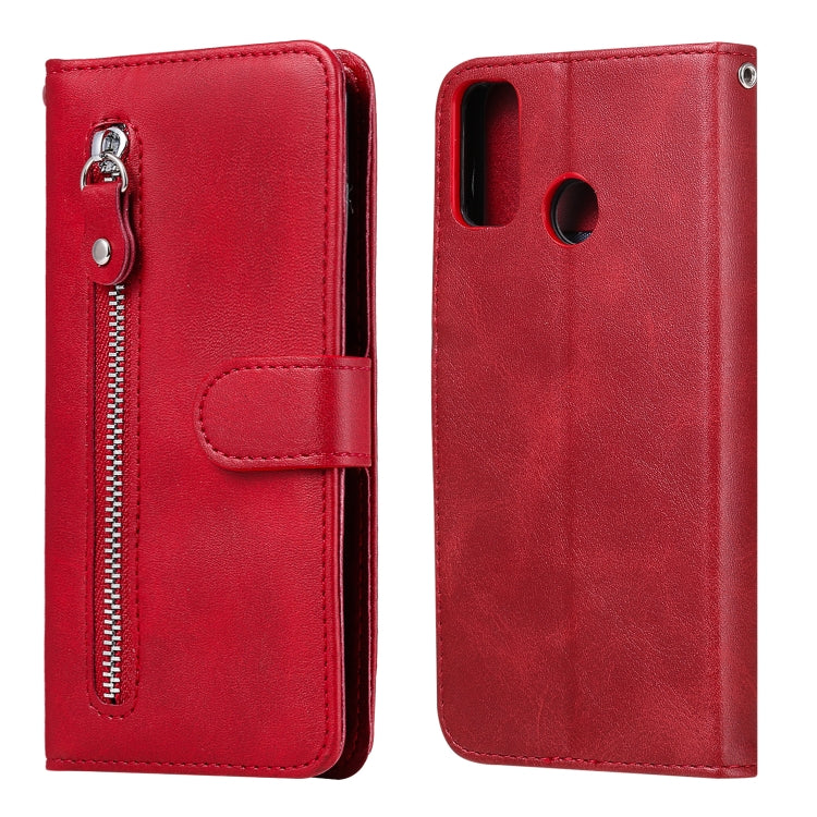 For Huawei Honor 9X Lite Fashion Calf Texture Zipper Horizontal Flip Leather Case with Stand & Card Slots & Wallet Function