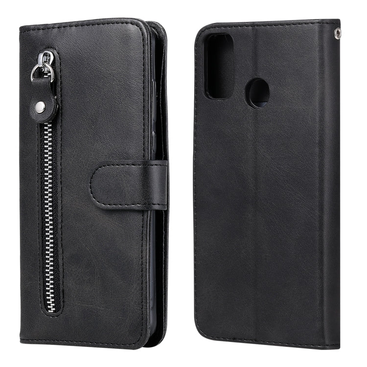 For Huawei Honor 9X Lite Fashion Calf Texture Zipper Horizontal Flip Leather Case with Stand & Card Slots & Wallet Function