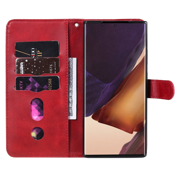 For Samsung Galaxy Note20 Ultra Fashion Calf Texture Zipper Horizontal Flip Leather Case with Stand & Card Slots & Wallet Function