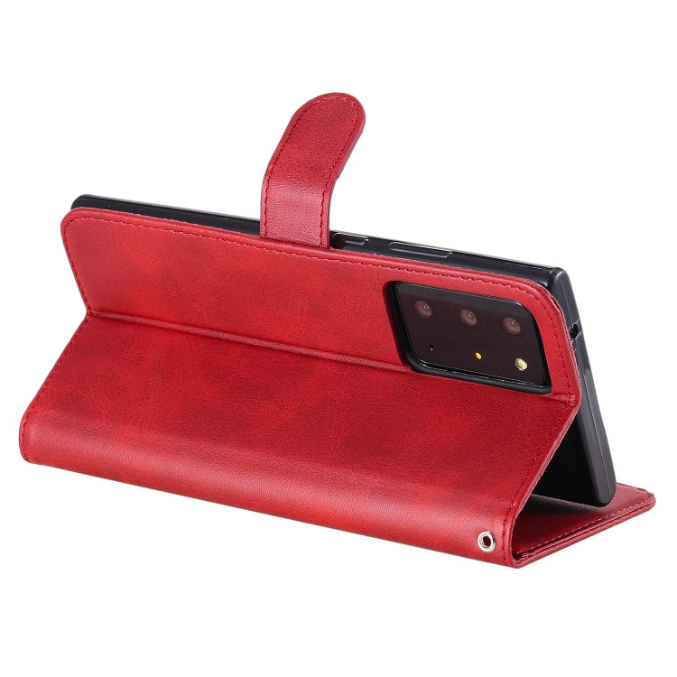 For Samsung Galaxy Note20 Ultra Fashion Calf Texture Zipper Horizontal Flip Leather Case with Stand & Card Slots & Wallet Function
