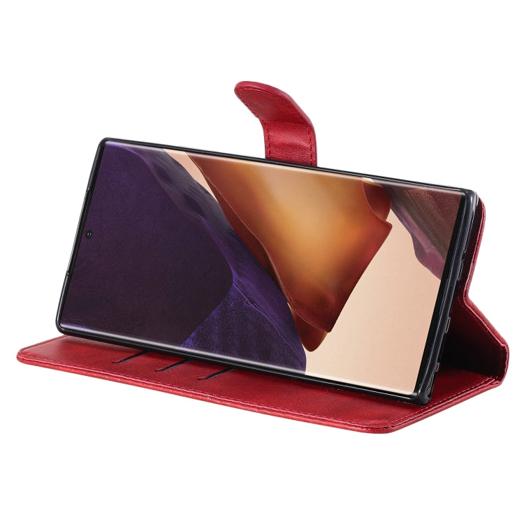 For Samsung Galaxy Note20 Ultra Fashion Calf Texture Zipper Horizontal Flip Leather Case with Stand & Card Slots & Wallet Function