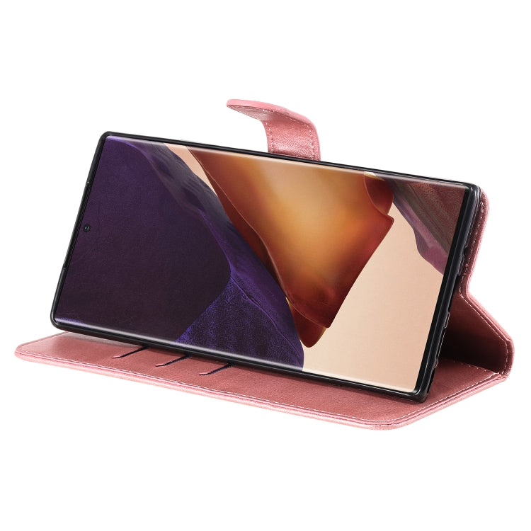 For Samsung Galaxy Note20 Ultra Fashion Calf Texture Zipper Horizontal Flip Leather Case with Stand & Card Slots & Wallet Function
