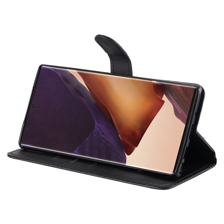 For Samsung Galaxy Note20 Ultra Fashion Calf Texture Zipper Horizontal Flip Leather Case with Stand & Card Slots & Wallet Function