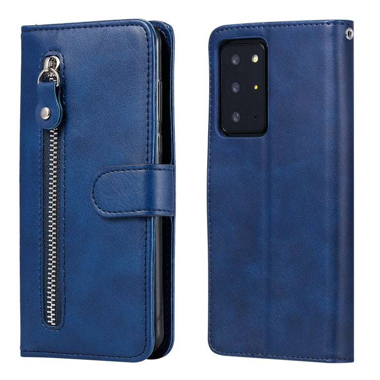 For Samsung Galaxy Note20 Ultra Fashion Calf Texture Zipper Horizontal Flip Leather Case with Stand & Card Slots & Wallet Function