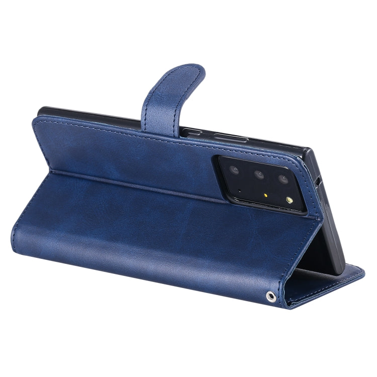 For Samsung Galaxy Note20 Ultra Fashion Calf Texture Zipper Horizontal Flip Leather Case with Stand & Card Slots & Wallet Function