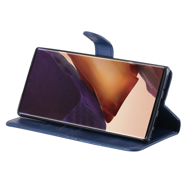 For Samsung Galaxy Note20 Ultra Fashion Calf Texture Zipper Horizontal Flip Leather Case with Stand & Card Slots & Wallet Function