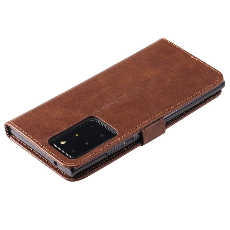 For Samsung Galaxy Note20 Ultra Fashion Calf Texture Zipper Horizontal Flip Leather Case with Stand & Card Slots & Wallet Function