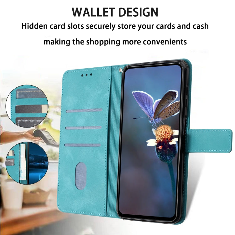 For Redmi Note 14 Pro 5G Triangle Solid Color Leather Phone Case