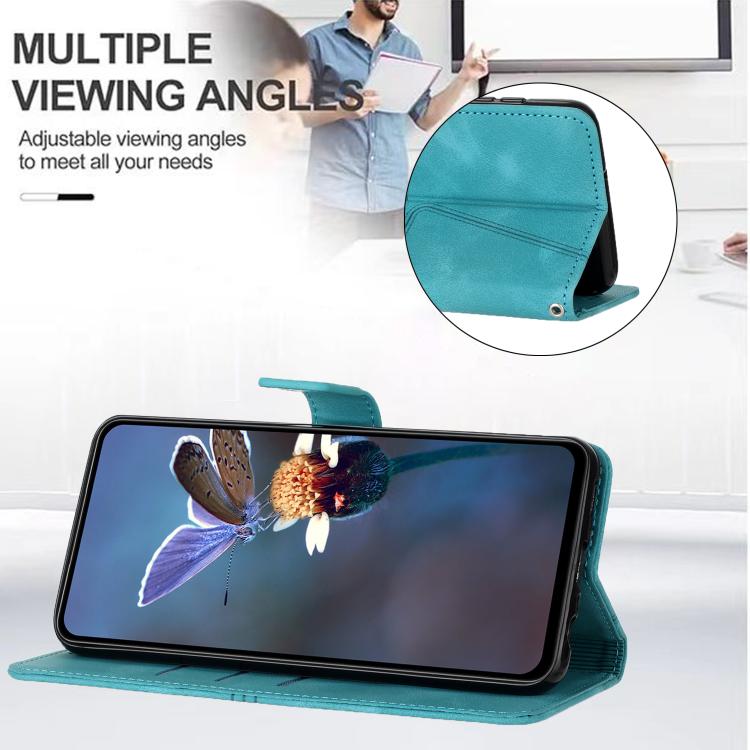 For Redmi Note 14 4G 163.25mm Triangle Solid Color Leather Phone Case
