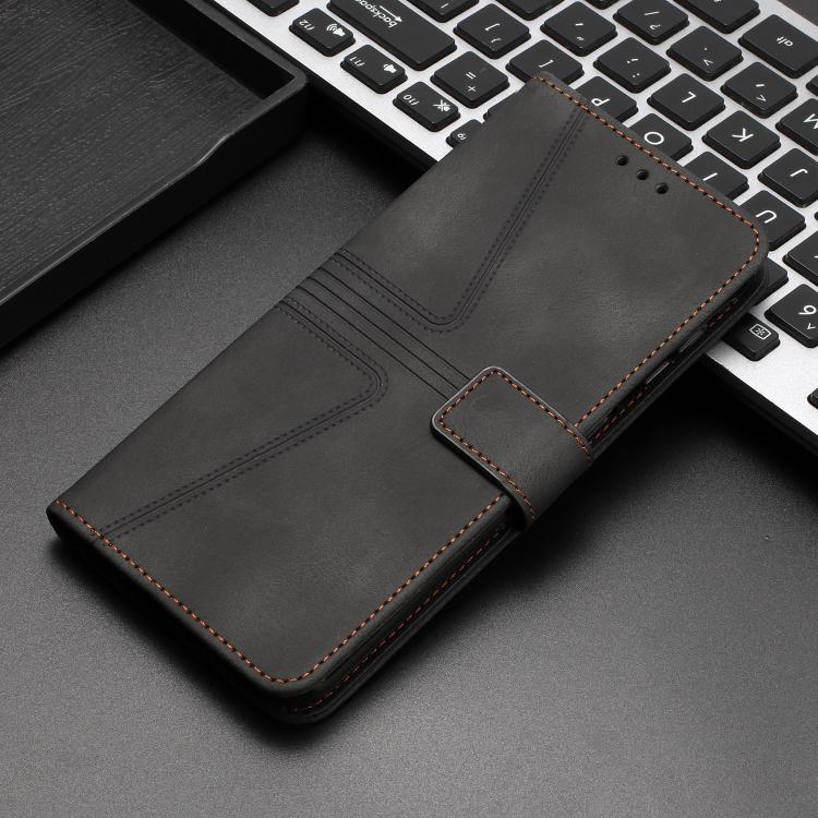 For Redmi A4 5G Triangle Solid Color Leather Phone Case