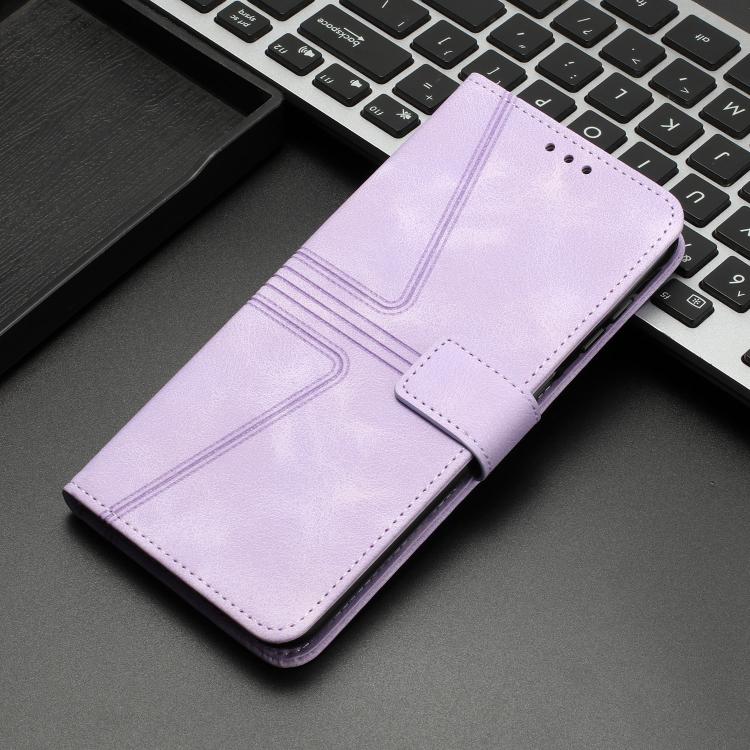 For Redmi A4 5G Triangle Solid Color Leather Phone Case